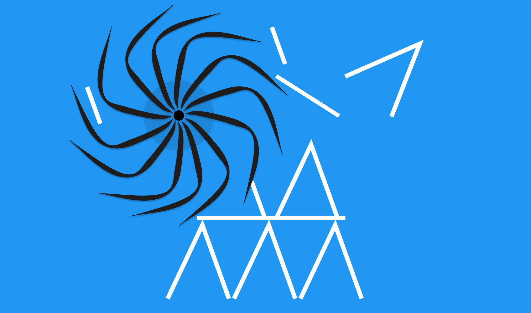 A mutant hair dryer destroying a focus tower