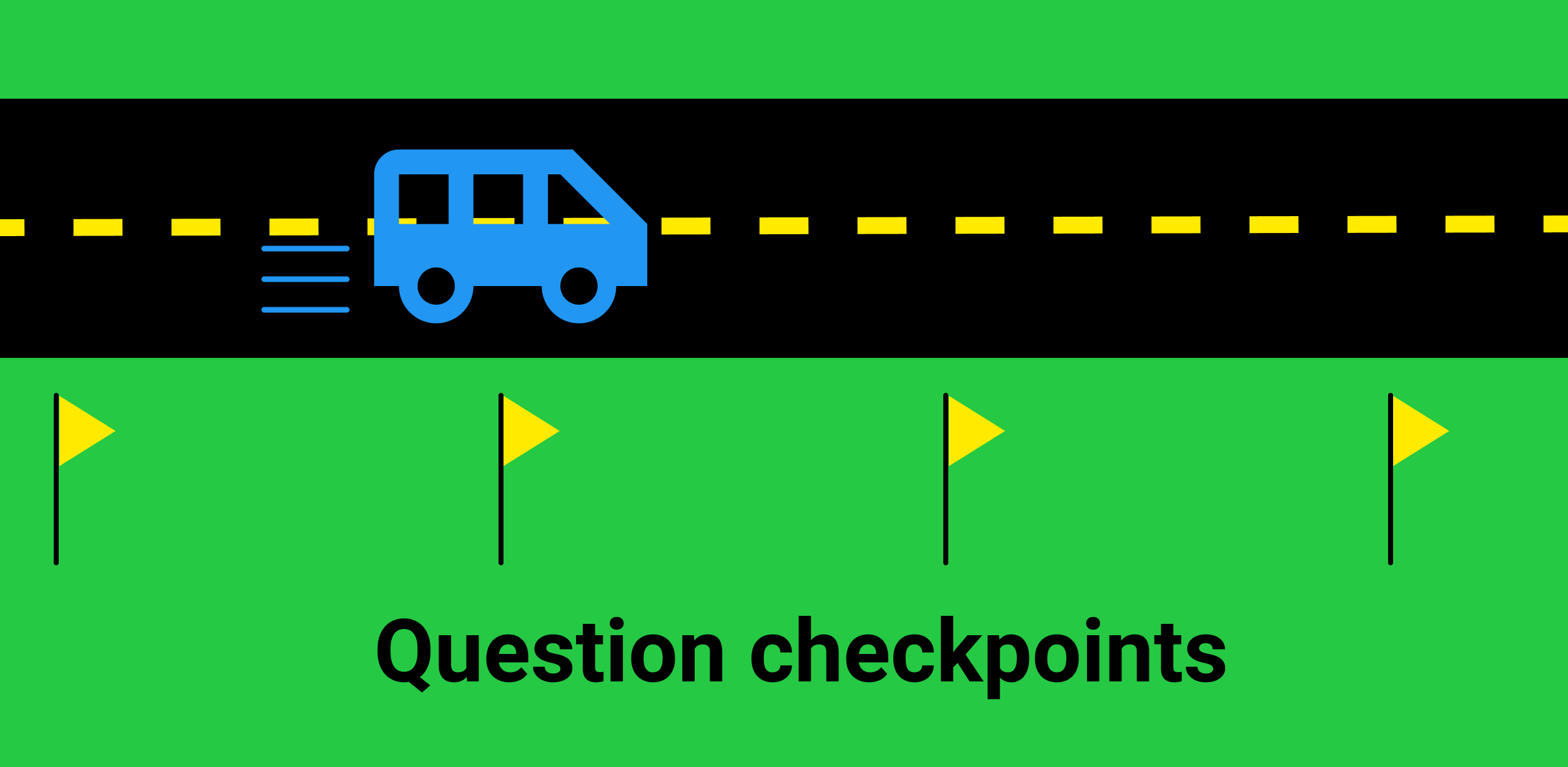 Grouping questions and asking occasionally